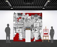 「バキ道」の刃牙の家のジオラマのイメージ。