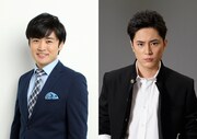 劇団ひとり(左)、間宮祥太朗(右)。
