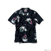 「STRICT-G×PAIKAJI アロハシャツ グランドパームツリー柄 シャア専用ザクII」