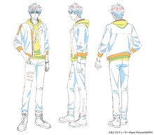 キラ（CV：柿原徹也）のキャラクター設定画。