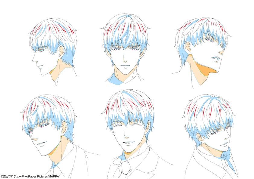 シモン（CV：平川大輔）のキャラクター設定画。