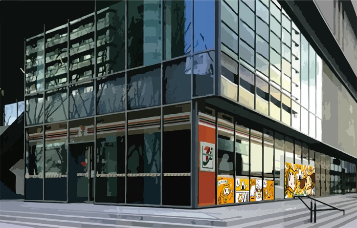 セブン-イレブン読売テレビ店のイメージ。