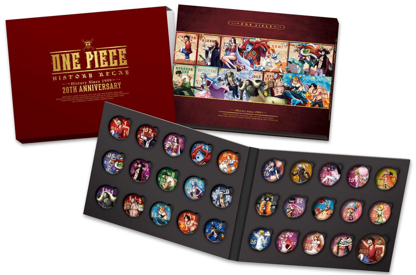 「とるパカ！ ワンピース アニメ20周年記念缶バッジコンプリートセット」A賞