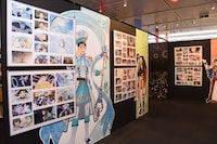 「プリズムスタァミュージアム」内「プリズムスタァ名鑑」エリアの様子。