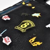 「刺繍メッシュトート」