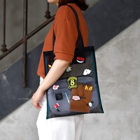 「刺繍メッシュトート」使用イメージ