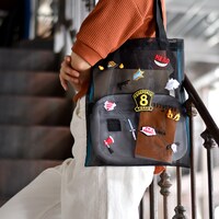 「刺繍メッシュトート」使用イメージ