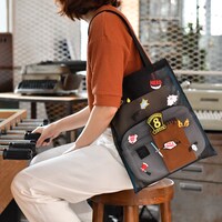 「刺繍メッシュトート」使用イメージ