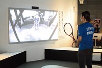 第3章「必殺技」のコーナーより。「テニスの王子様」で描かれた“無我の境地”を体感することができる。