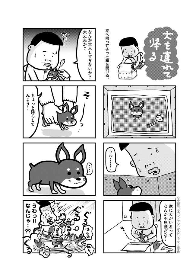 「ぼくと三本足のちょんぴー」1巻より。
