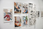 「Manga」より「バクマン。」の展示。