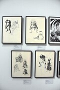「Manga」より「DEATH NOTE」の展示。