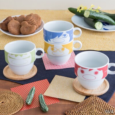 「つながるマグカップ」の使用イメージ。