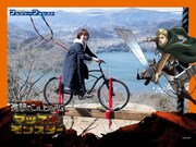 「進撃のコロシアム『マッスルモンスター』」記念写真のイメージ。