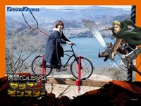 「進撃のコロシアム『マッスルモンスター』」記念写真のイメージ。