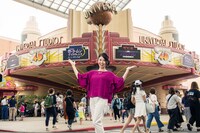 ユニバーサル・スタジオ・ジャパンに来場した三石琴乃。TM & (c)TOHO CO., LTD. (c)カラー (c)Naoko Takeuchi