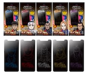 「キングダム」画面オフ時に信や王騎が現れるiPhone用保護フィルム