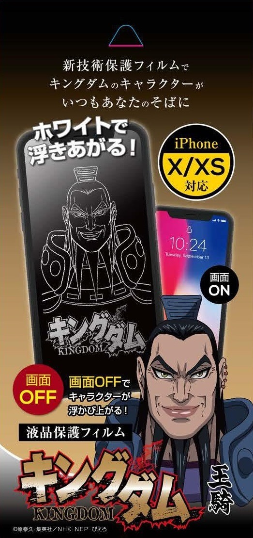 王騎の液晶保護フィルム。