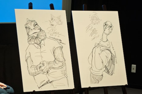 板垣巴留による描き下ろしイラスト。