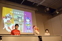 「即興キャラメイキング」に挑んだ、荒達哉、板垣巴留、西修。