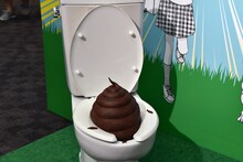 浜岡賢次「あっぱれ！浦安鉄筋家族」の実現マニフェストである国会議員のうんこ像。