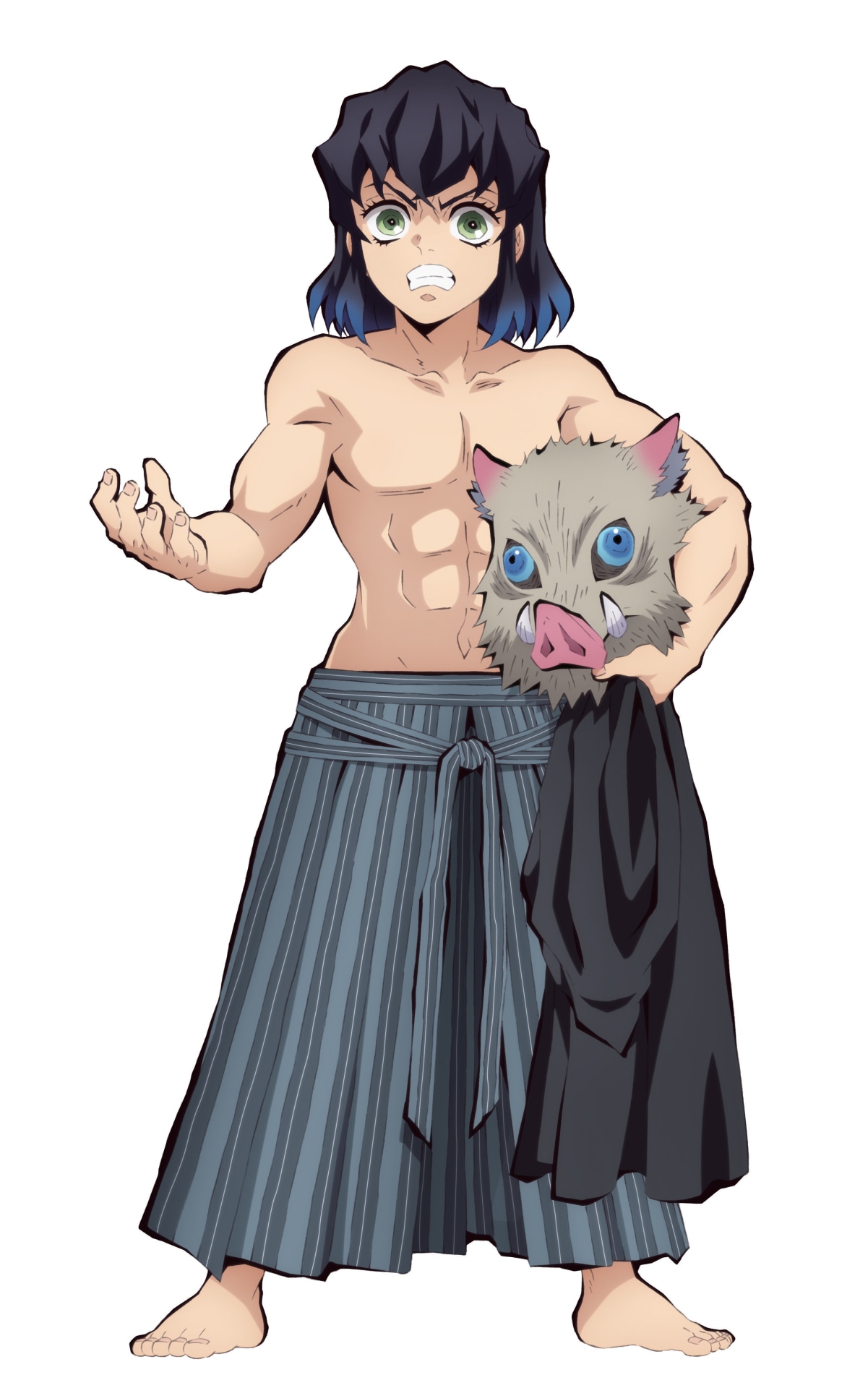 嘴平伊之助の描き下ろしイラスト。