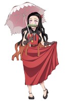 竈門禰豆子の描き下ろしイラスト。