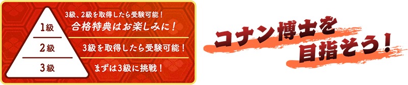 「名探偵コナン検定」の告知画像。