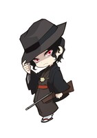 鬼舞辻無惨の描き下ろしイラスト。