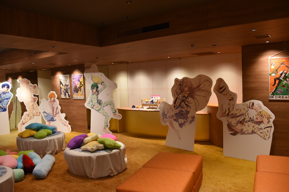 「DREAM!ing」の共有ラウンジ「ゆめライブルーム」の様子。