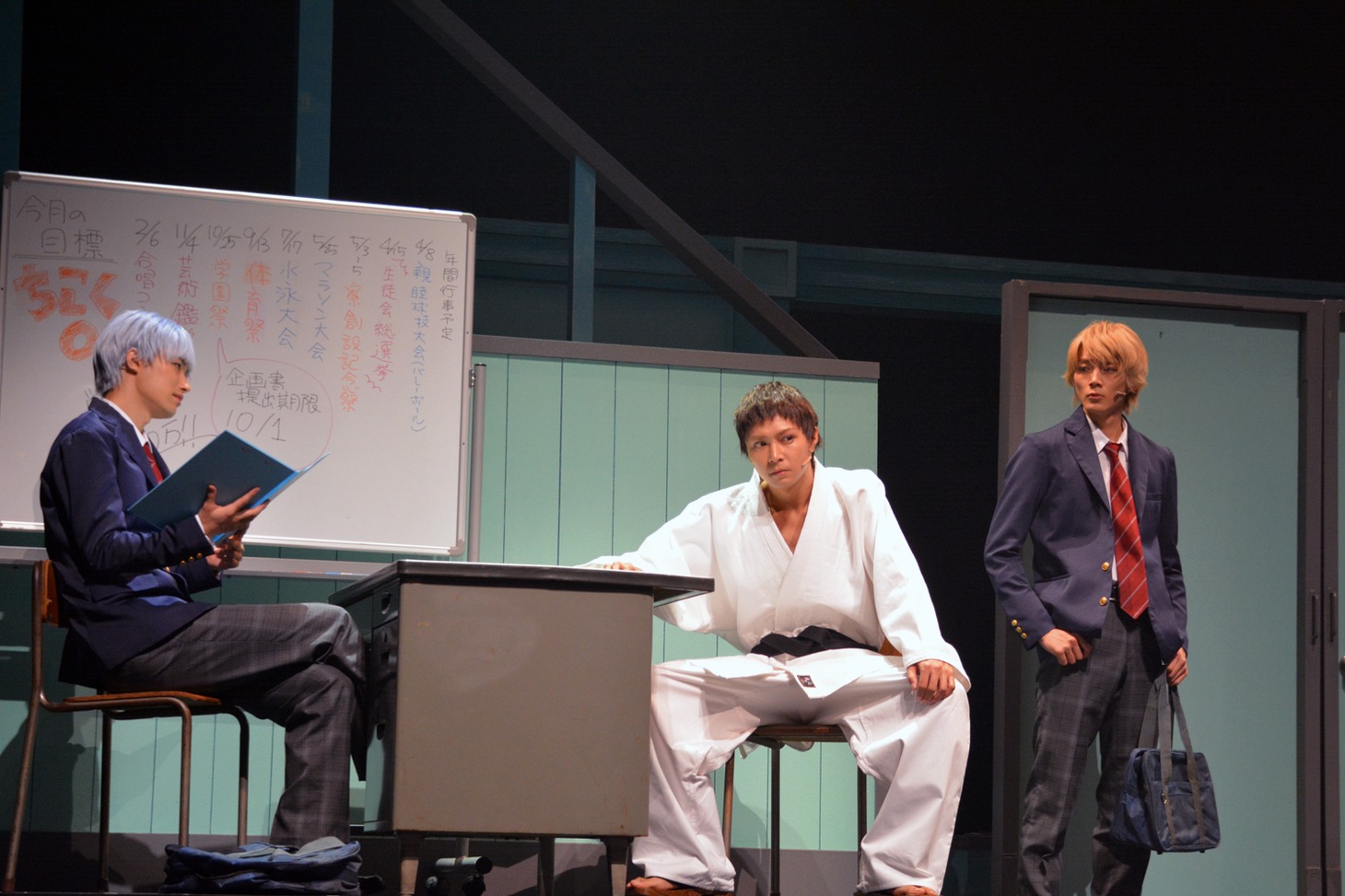 舞台「SCHOOL STAGE『ここはグリーン・ウッド』」公開ゲネプロより。