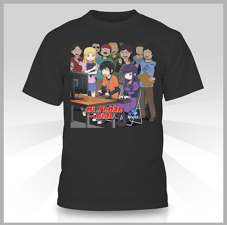 コラボイラストを使用したTシャツ。