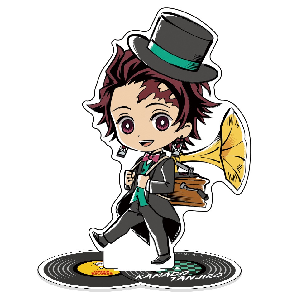 「鬼滅の刃 × TOWER RECORDS アクリルスタンド」使用イメージ