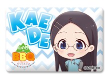 「『ヤマノススメ サードシーズン』バーベキューパーティーin山の日」で販売される「トレーディングイベントピンバッジ」。