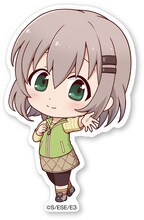 「『ヤマノススメ サードシーズン』バーベキューパーティーin山の日」で販売される「SDステッカー」。