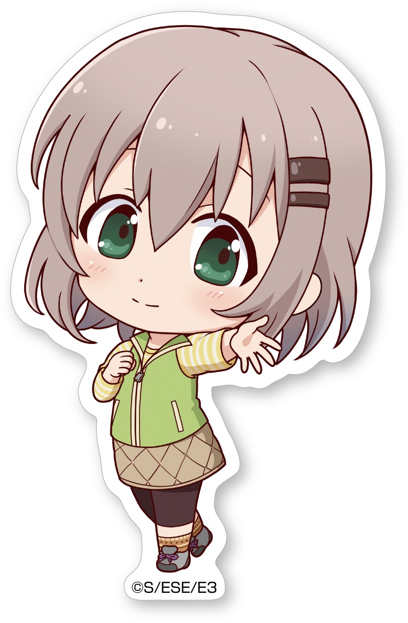 「『ヤマノススメ サードシーズン』バーベキューパーティーin山の日」で販売される「SDステッカー」。