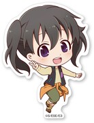 「『ヤマノススメ サードシーズン』バーベキューパーティーin山の日」で販売される「SDステッカー」。