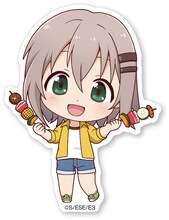 「『ヤマノススメ サードシーズン』バーベキューパーティーin山の日」で販売される「SDステッカー」。