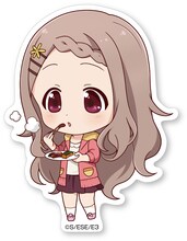 「『ヤマノススメ サードシーズン』バーベキューパーティーin山の日」で販売される「SDステッカー」。