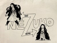 「竈門禰豆子 ラージトート」図柄