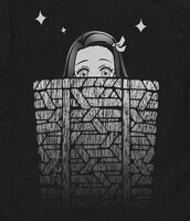 「籠の中の禰豆子 Tシャツ」背面の図柄。