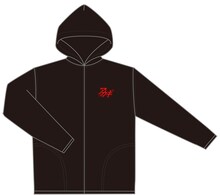 「アカギサマーパーカー」の前面。