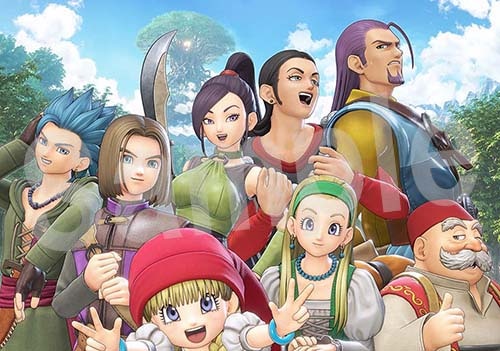 「ドラゴンクエストXI 過ぎ去りし時を求めて キャラクターブック」の表紙イラスト。