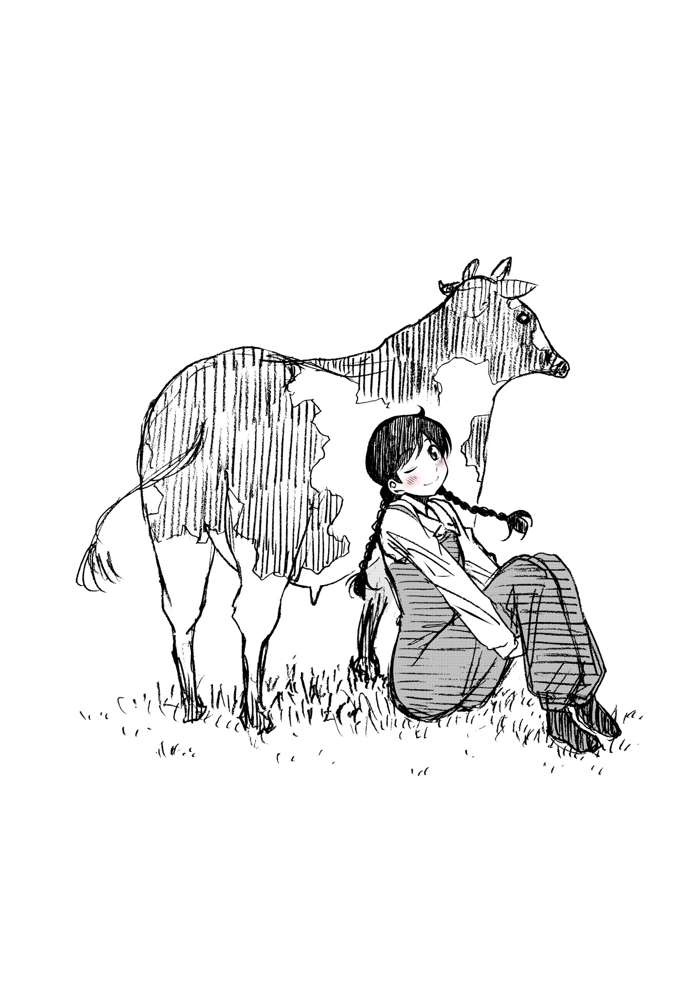 「なつぞら」コミカライズのイラスト。