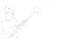 前売券特典の生ラフ原画。