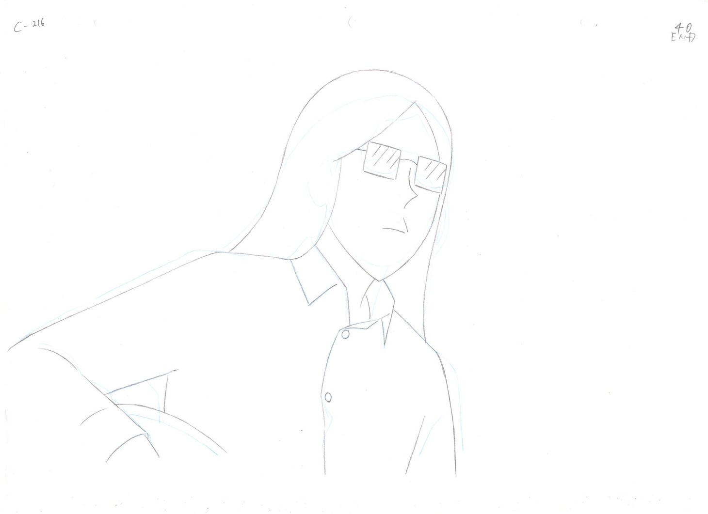 前売券特典の生ラフ原画。