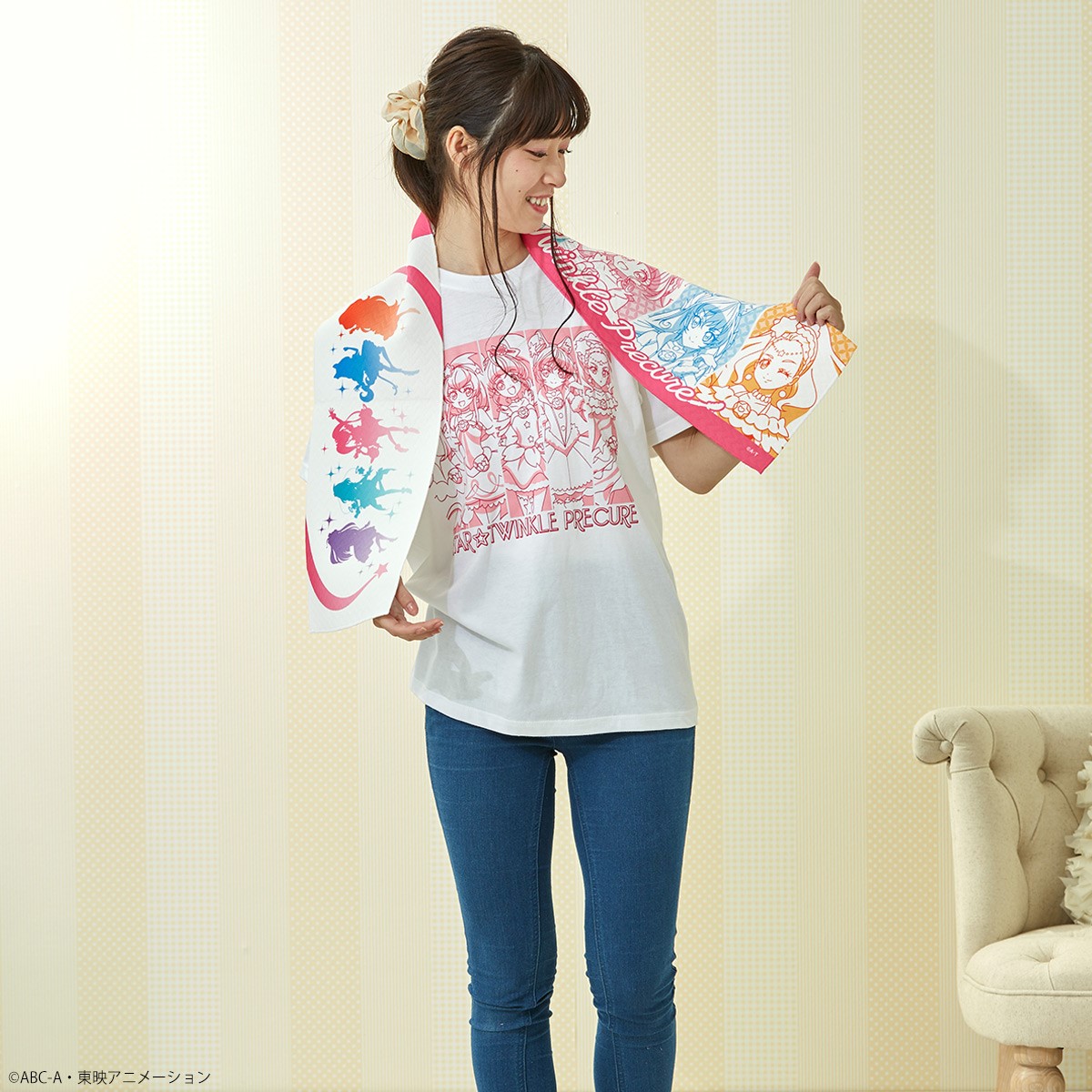プリキュア オールスターズ　マフラータオル プリキュアオールスターズ マフラータオル【2020年3月お届け