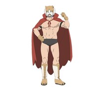 ケモナーマスク（CV：小西克幸）の設定画。