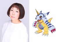 山口眞弓とガブモン。