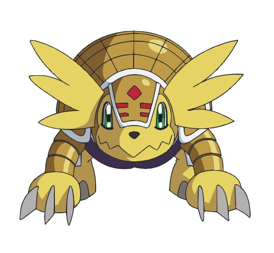 アルマジモンの設定画。